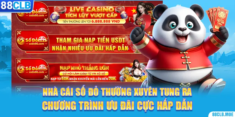 Nhà cái Số Đỏ thường xuyên tung ra chương trình ưu đãi cực hấp dẫn